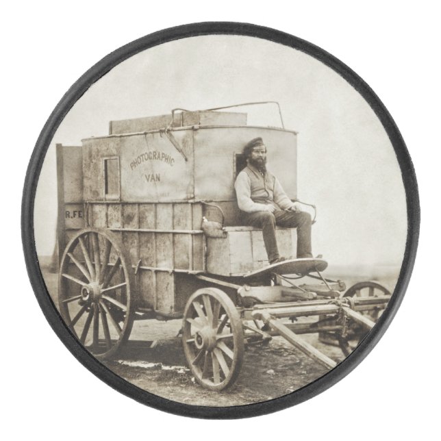 Fotografy Wagon Roger Fenton Foto Realism Eishockey Puck (Vorderseite)