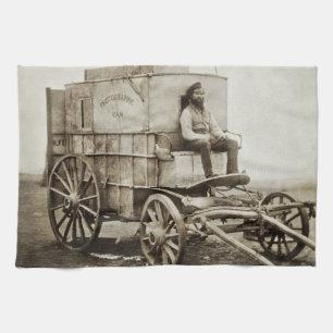 Fotografy Wagon Roger Fenton Foto Realism Geschirrtuch