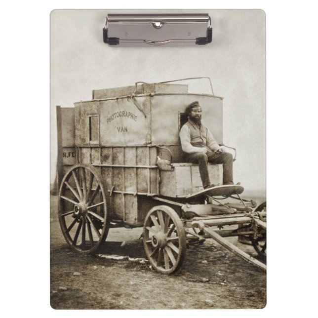 Fotografy Wagon Roger Fenton Foto Realism Klemmbrett (Vorderseite)