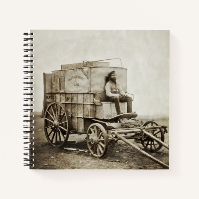 Fotografy Wagon Roger Fenton Foto Realism Notizbuch (Vorderseite)