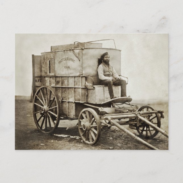 Fotografy Wagon Roger Fenton Foto Realism Postkarte (Vorderseite)