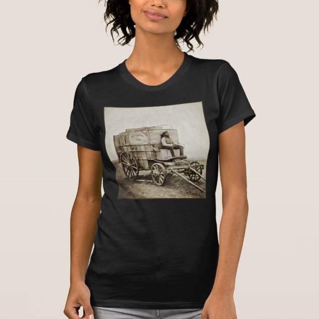 Fotografy Wagon Roger Fenton Foto Realism T-Shirt (Vorderseite)