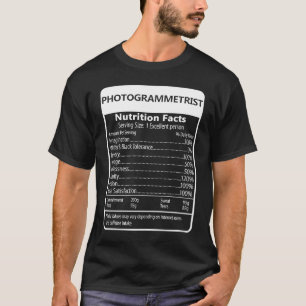 FOTOGRAMMETRISTE Nahrung Fakten sarkastisch T-Shirt
