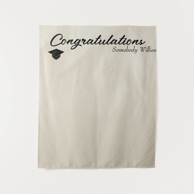 Fotohintergrund für Abschlussfeier Falsche Drapier Wandteppich (Vorderseite)