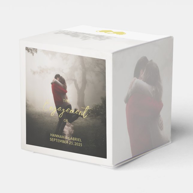 Fotohochzeit hinzufügen geschenkschachtel (Rückseite)