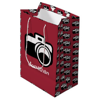 Fotokamera Design Geschenktasche Mittlere Geschenktüte