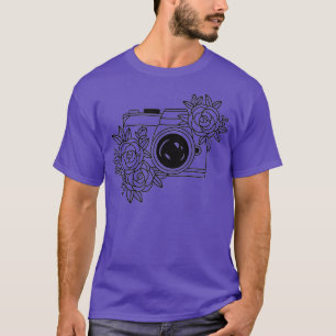 Fotokamera Floral Trendy T-Shirt
