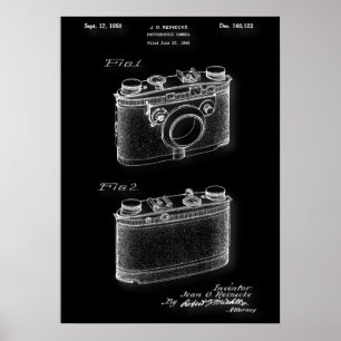 Fotokamera-Patent-Poster Poster