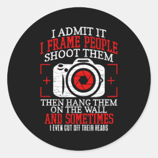 Fotokamera Runder Aufkleber