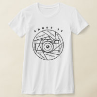 Fotokamera Schwarzweiß-T - Shirt