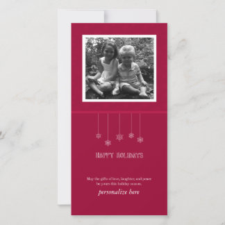 Fotokarte der Vertikale 1 Feiertagskarte