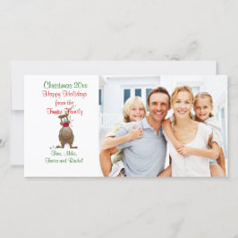 Fotokarte der Weihnachtsbaum-Familie Feiertagskarte