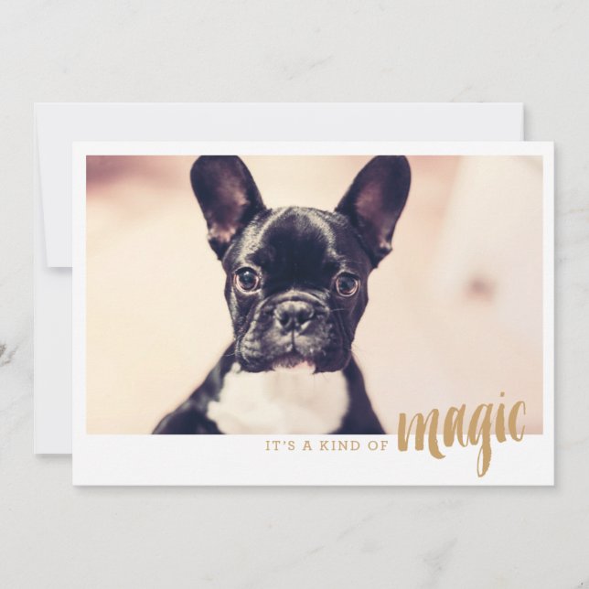 Fotokarte Es ist eine Art Magie (Vorderseite)