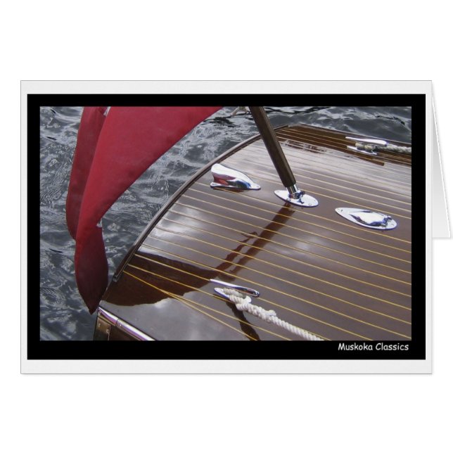 Fotokarte für antikes Boot (Vorderseite (Horizontal))