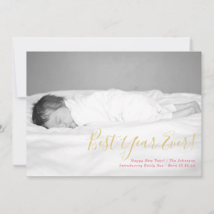 Fotokarte für das beste Jahr je Neujahr Feiertagskarte