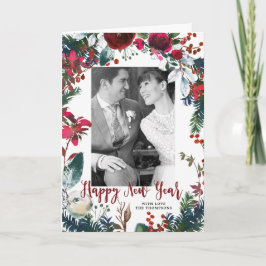 Fotokarte für das glückliche neue Jahr Feiertagskarte