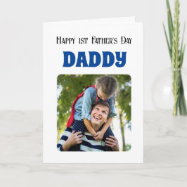 Fotokarte für den ersten Vater Karte