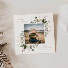 Fotokarte für den Feiertag in Foliage Feiertagskarte