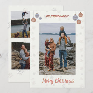 Fotokarte für den Flat Holiday Feiertagskarte