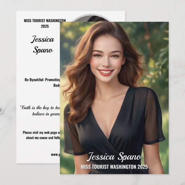 Fotokarte für den grenzenlosen Seitenaufdruck Einladung (Vorne/Hinten)