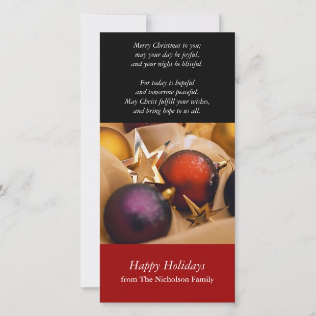 Fotokarte für den Urlaub Feiertagskarte (Vorderseite)