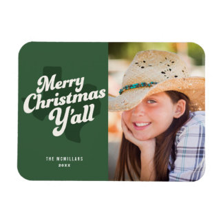 Fotokarte für den Urlaub *Frohe Weihnachten alles* Magnet