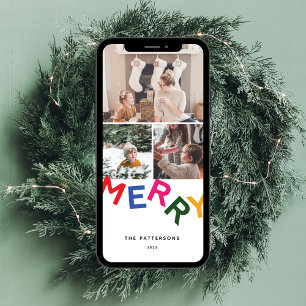 Fotokarte für den Urlaub in Joyful Letting Feiertagskarte