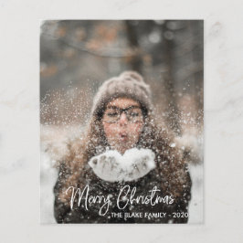 Fotokarte für den Urlaub | Moderne Weihnachten