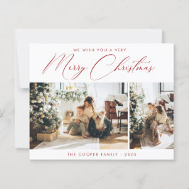 Fotokarte für den Urlaub | Moderne Weihnachten