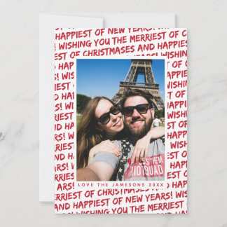 Fotokarte für den Urlaub *Weihnachten Graffiti* Feiertagskarte