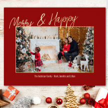 Fotokarte für Elegante Foil-Familie