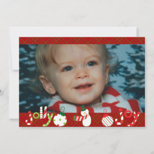 Fotokarte für Jolly und Joy Feiertagskarte