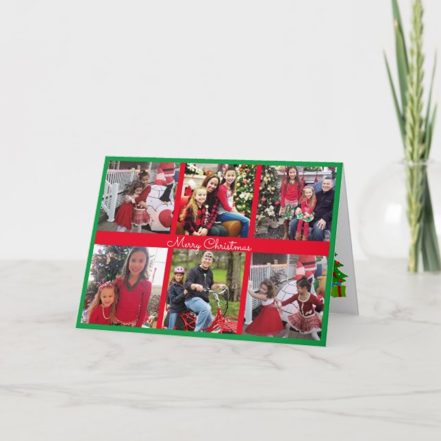 Fotokarte Großeltern 6 Galerie Fotos Weihnachten (Vorderseite)