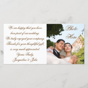 Fotokarte ~ Hochzeit Danke