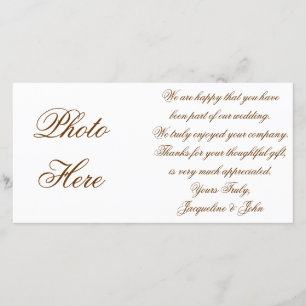 Fotokarte ~ Hochzeit Danke an Picture Bridal