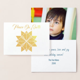 Fotokarte mit Gold Foil Star Folienkarte
