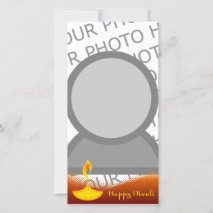 Fotokarte mit Happy Diwali