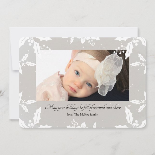 Fotokarte mit Holdrahmen Feiertagskarte (Vorderseite)