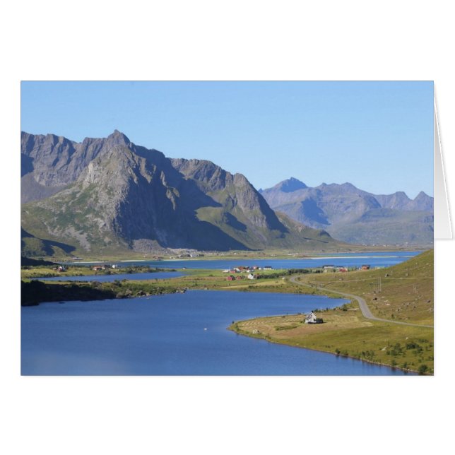 Fotokarte Moskenesoya, Lofoten, Norwegen (Vorderseite (Horizontal))