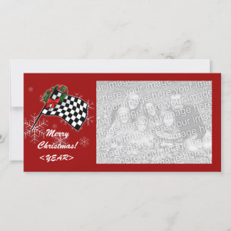 Fotokarte - Weihnachten im Racing Flag