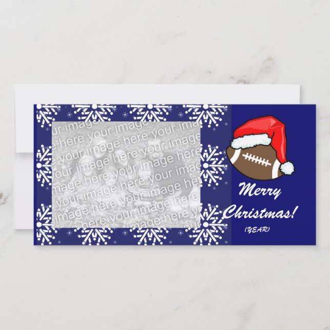 Fotokarte - Weihnachtsfußball Feiertagskarte (Vorderseite)
