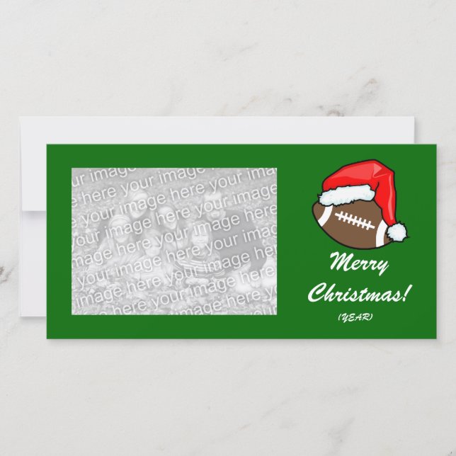 Fotokarte - Weihnachtsfußball Feiertagskarte (Vorderseite)