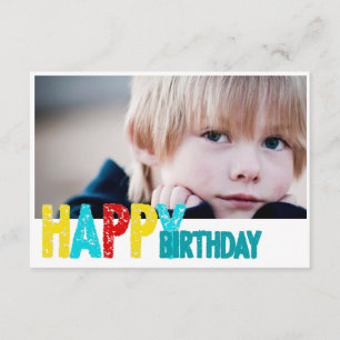 Fotokarte zum Geburtstag Karte