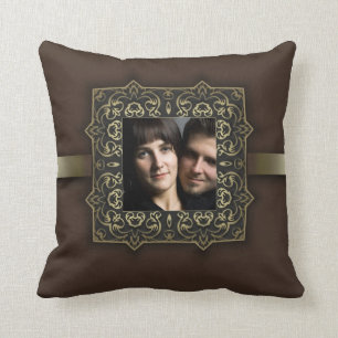 Fotokissen mit Vintagem Rahmen Kissen