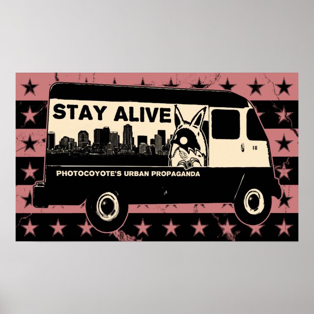 Fotokoyoten-Sterne & Van-Poster Poster (Vorne)