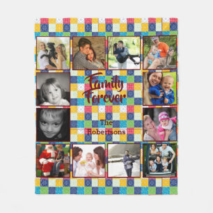 Fotolack Fleece Blanket - Kleines Patchwork