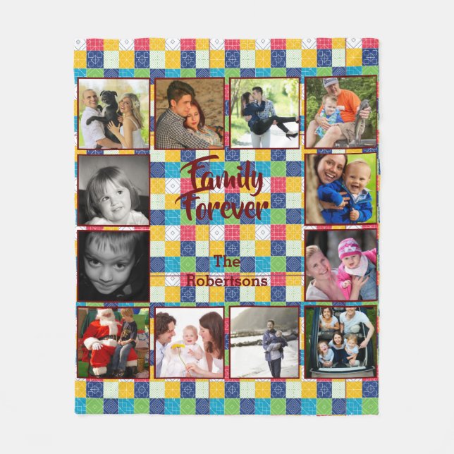 Fotolack Fleece Blanket - Kleines Patchwork (Vorderseite)