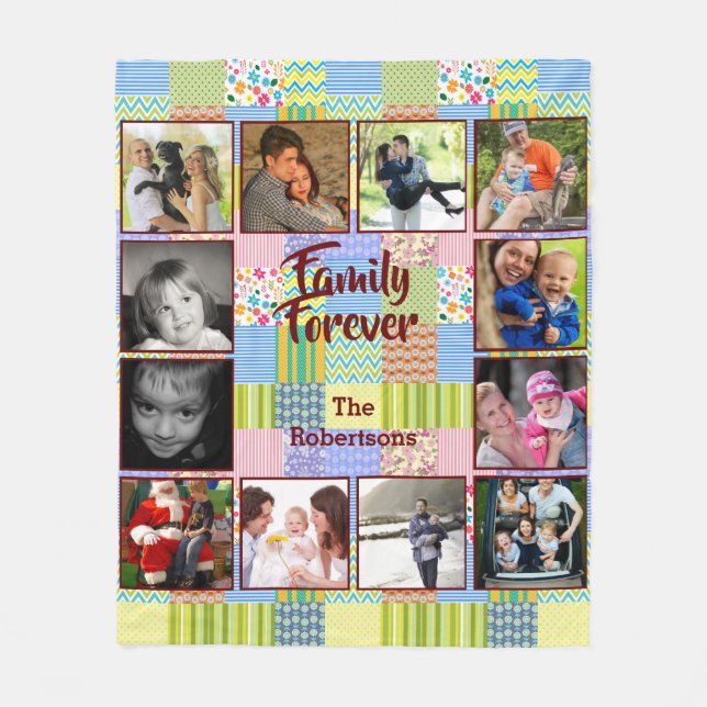 Fotolack Fleece Blanket - Lichtmuster (Vorderseite)