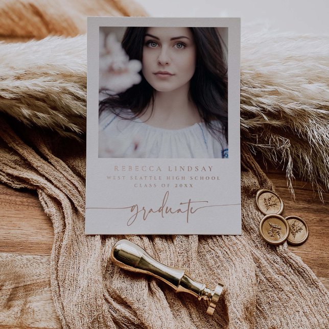 Fotoleiterkarten für Script-Abschluss Folieneinladung (Von Creator hochgeladen)