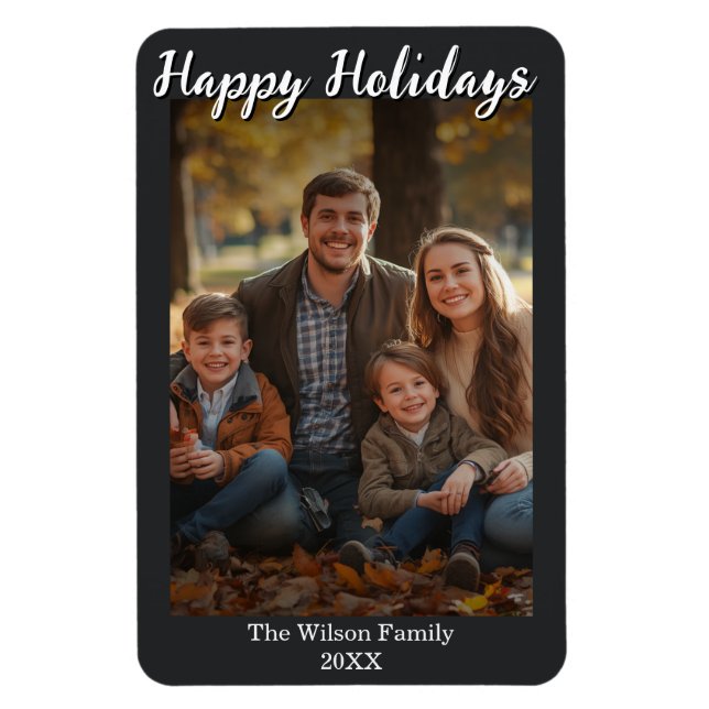 Fotomagnet mit individuellem Foto und Text Magnet (Vertikal)